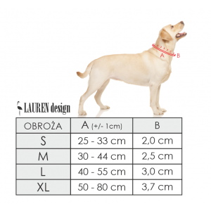 Collar for dog Stars | Lauren design | PETZWELCOME