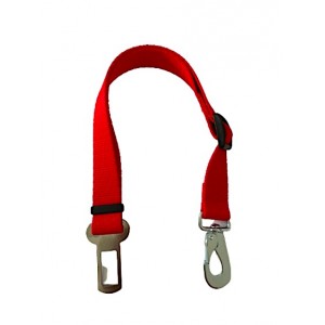 Dog safety belt red