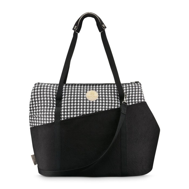 Dog/ cat carrier bag VIENNA black | Chloe'e Home | PETZWELCOME