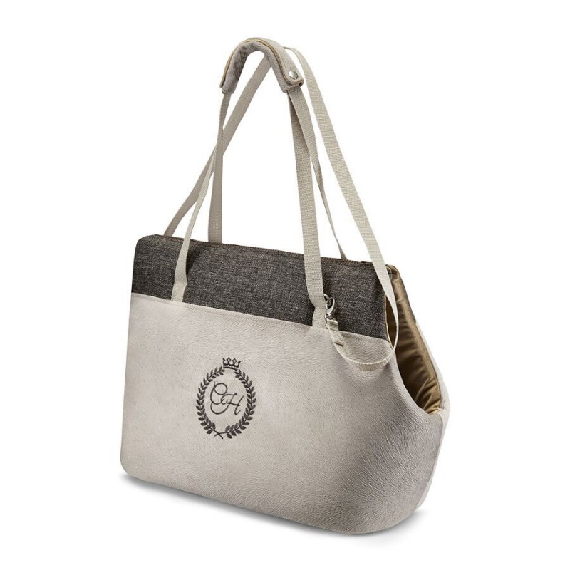 Dog/ cat carrier bag PARIS beige| Chloe'e Home | PETZWELCOME
