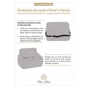 Dog car seat PORTO blue | Chloe'e Home | PETZWELCOME
