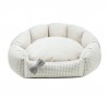 Exclusive bed for dog or cat BERLIN ecru | CHLOE'S HOME | PETZWELCOME