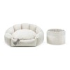 Exclusive bed for dog or cat BERLIN ecru | CHLOE'S HOME | PETZWELCOME