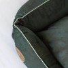 Dog or cat bed - Cezar Premium bottle green couch | Lauren Design | PETZWELCOME