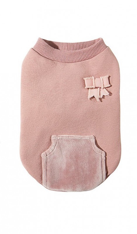 VELVET pink dog sweatshirt