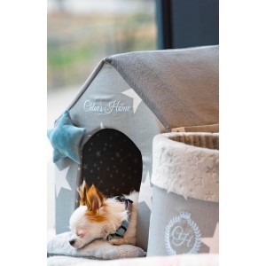 Dog and cat bed Los Angeles gray | Chloe's Home | PETZWELCOME