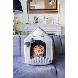 Dog and cat bed Monte Carlo black | Chloe's Home | PETZWELCOME