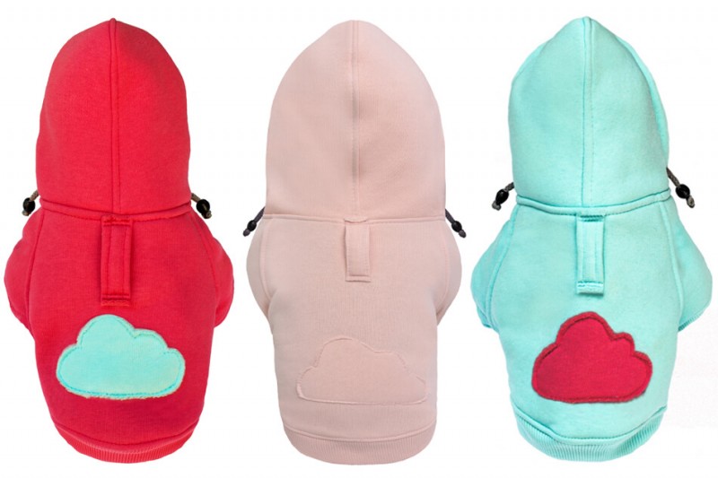 Dog hoodie CLOUD azure