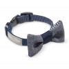 Elegant bow tie BAHAMAS navy blue