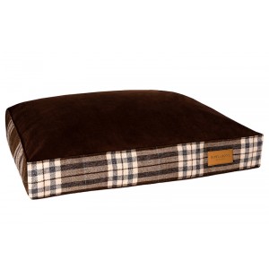 SCOTT dog cushion brown