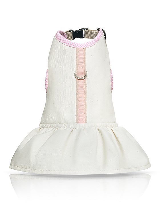 Sukienka z falbanką dla psa MALIBU różowa | Chloe's Home | PETZWELCOME