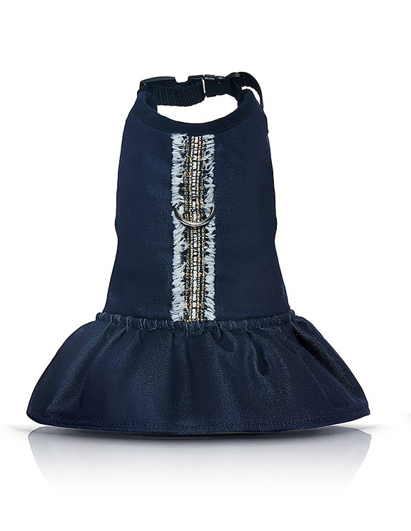 Dress for a dog MALIBU navy | CHLOE'S HOME | PETZWELCOME