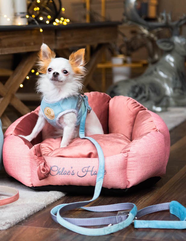 Stylish BAHAMAS dog or cat bed pink