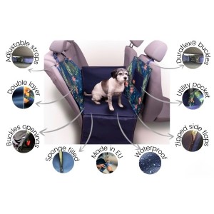 Car seat cover 1/2 „DENGU” How r u summer | Bebobi | PETZWELCOME