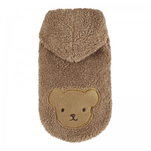 Brown furry hoodie Teddy