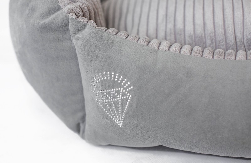 Pet bed DIANA -  gray| Lauren Design | PETZWELCOME