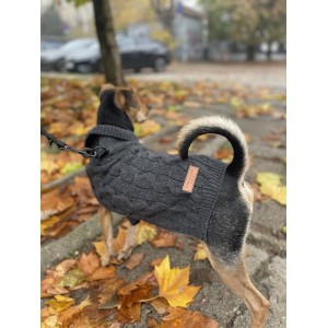 Dog sweater ASPEN gray | Bowl and Bone Republic | PETZWELCOME