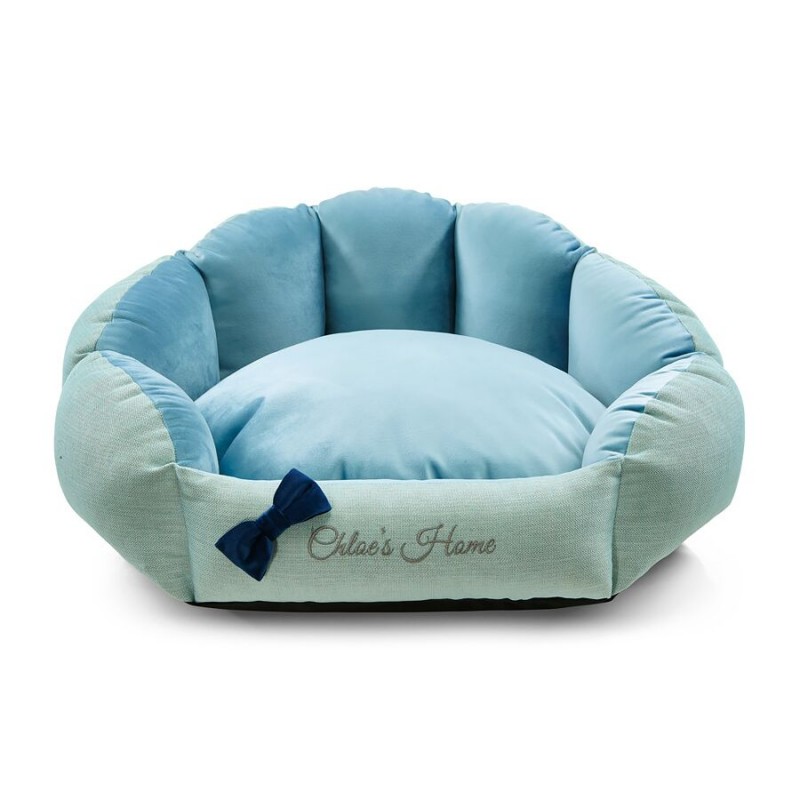 Stylish BAHAMAS dog or cat bed blue