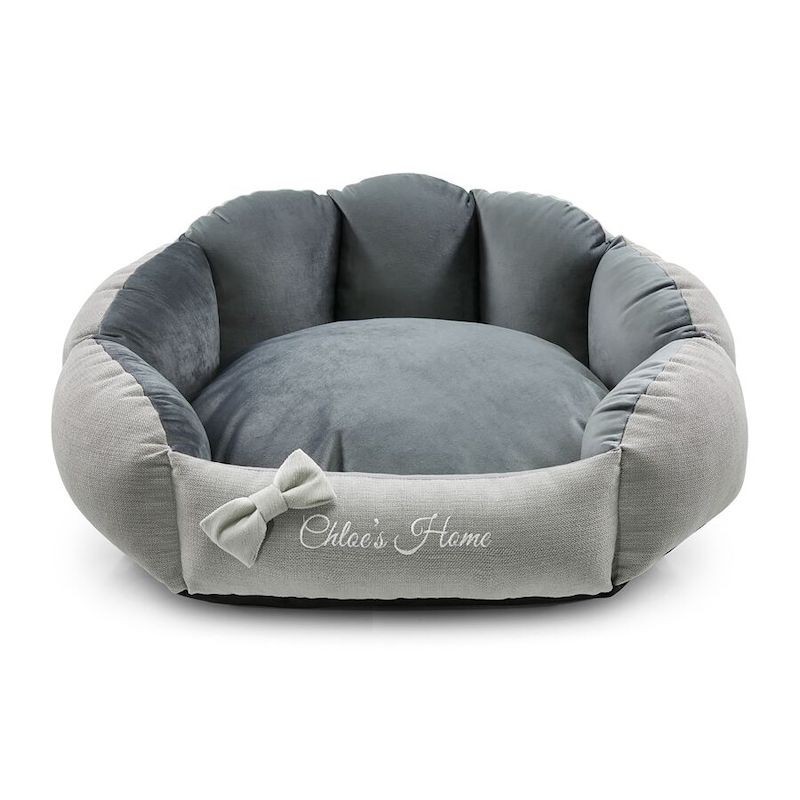 Stylish BAHAMAS dog or cat bed gray