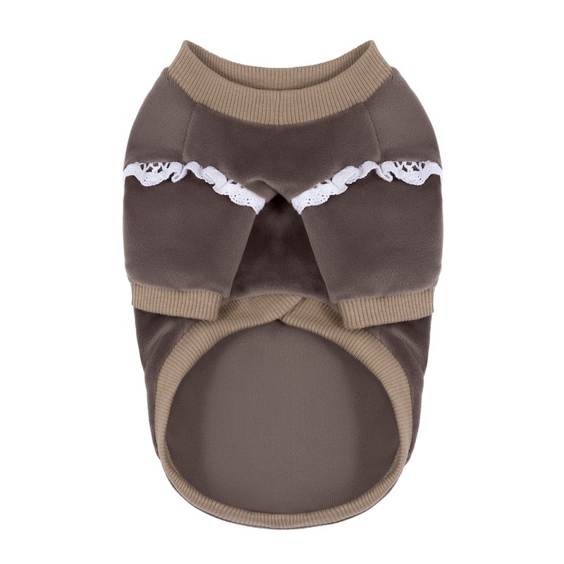 Butterfly dog ​​sweatshirt brown