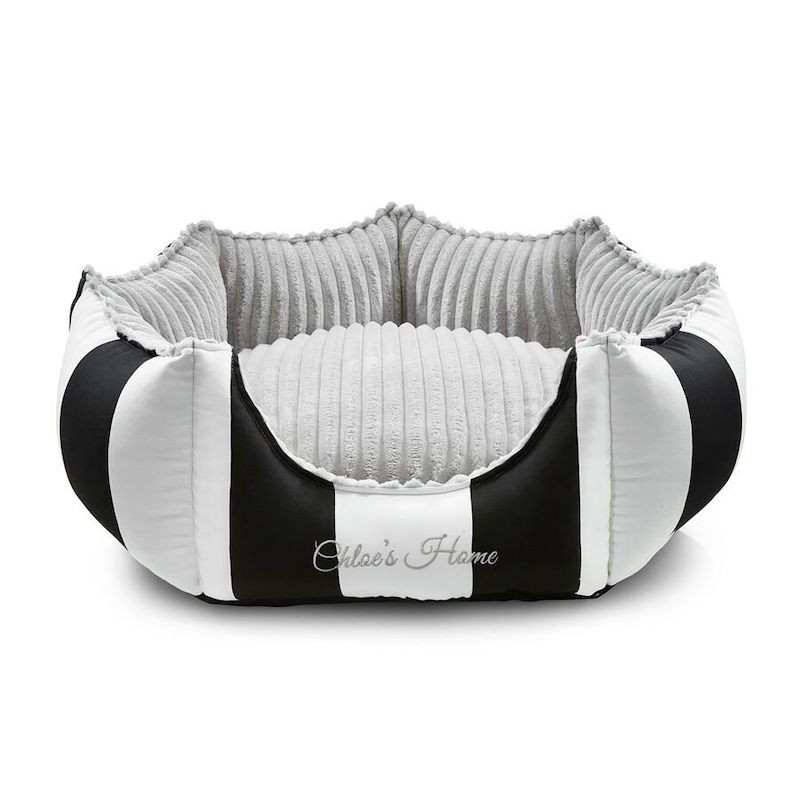 Posłanie glamour MONTE CARLO czarno-białe | Chloe's Home | PETZWELCOME