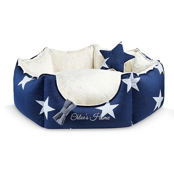 Legowisko dla psa lub kota Los Angeles granatowe | PETZWELCOME