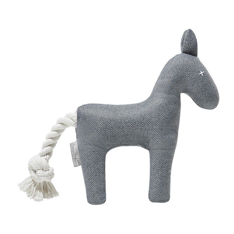 Toy for dog with a squeaker horse JOE gray