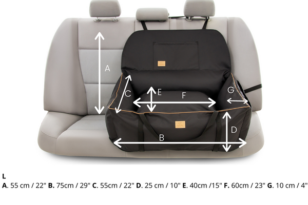 ERO SOFT Pawradise dog car seat max 25kg | Bebobi | PETZWELCOME