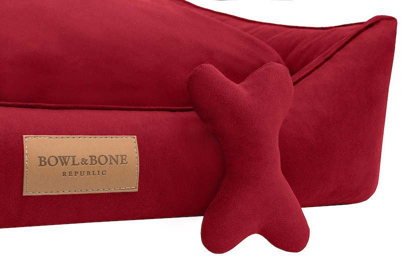 Dog bed  CLASSIC red | Bowl and Bone Republic | PETZWELCOME