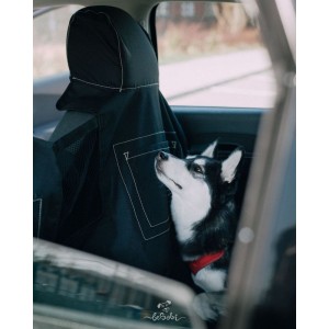 Car seat cover for a dog „KUKO+” Brown | Bebobi | PETZWELCOME