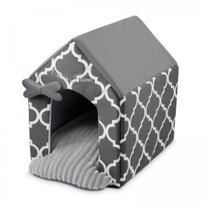 Dog and cat bed ROME gray