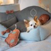 Elegant gray bed for a small dog or cat PARIS
