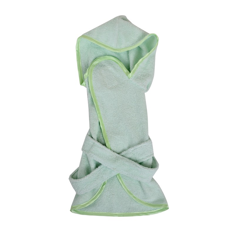 Green bathfobe for dog