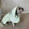 Green bathfobe for dog
