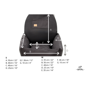 Dog car seat ERO SOFT Paradise| Bebobi | PETZWELCOME