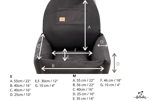 Dog car seat ERO SOFT Paradise| Bebobi | PETZWELCOME